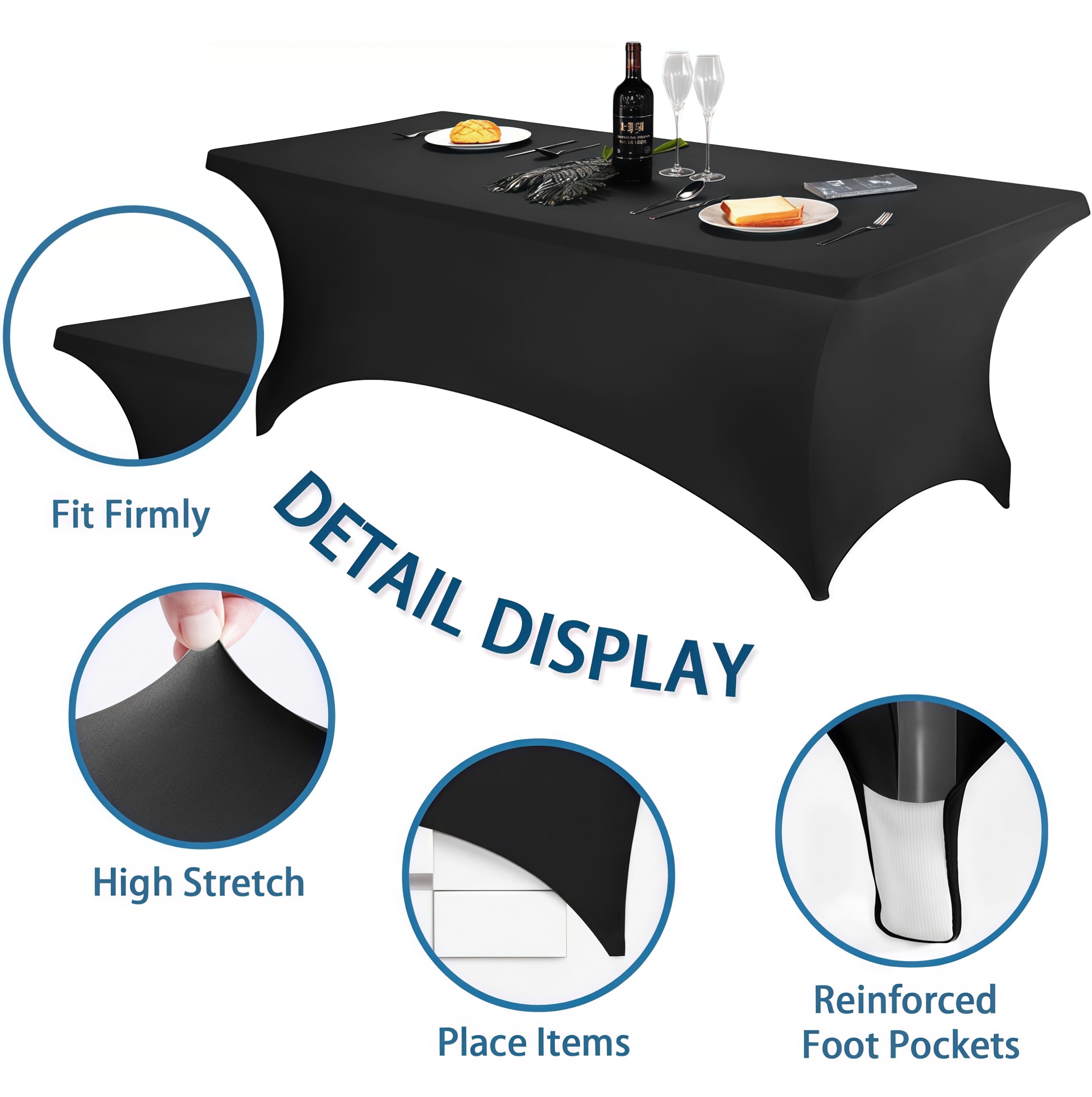 Wrinkle-resistant finish maintains clean lines across events.