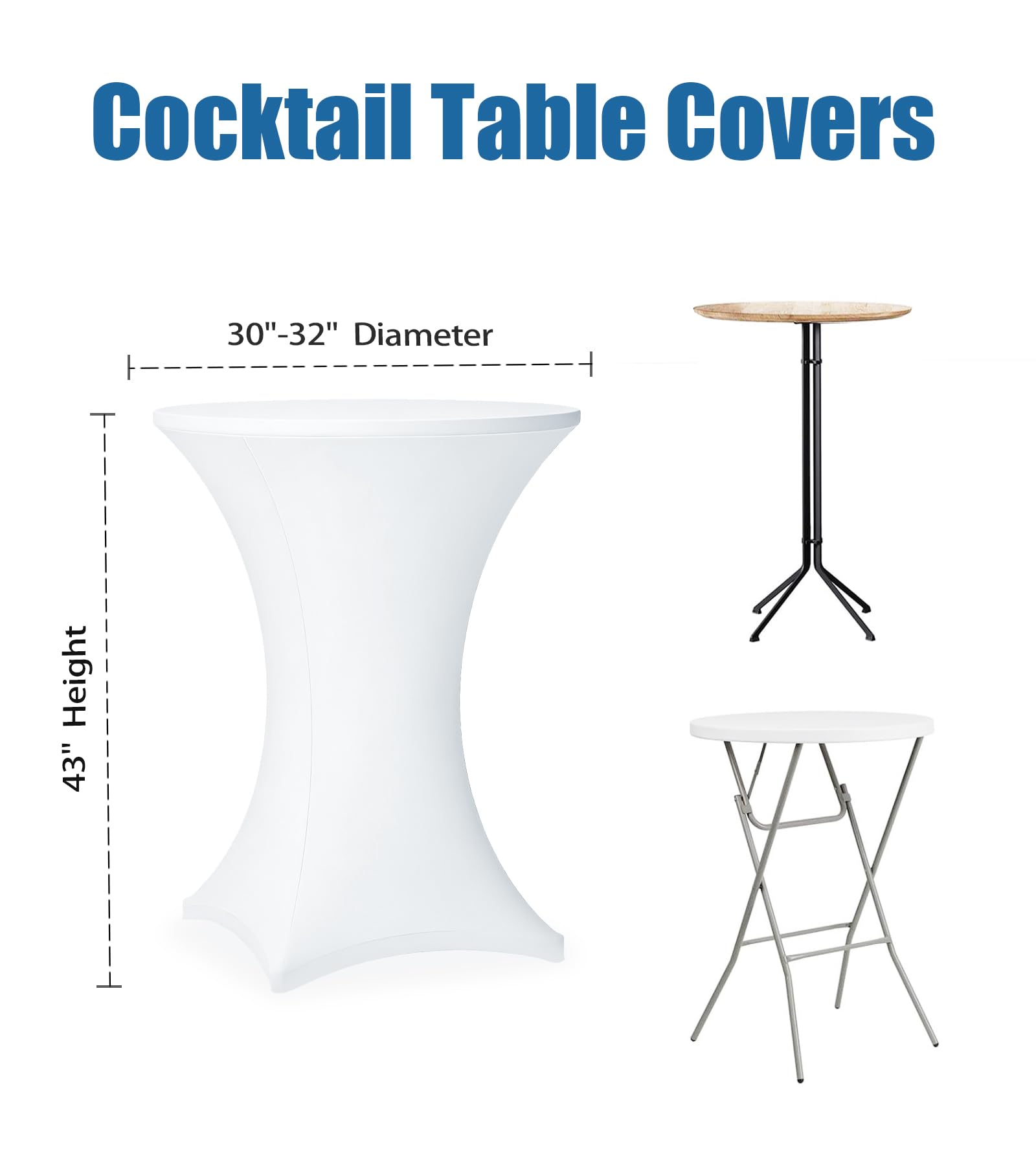 Lemict leg pockets secure-fit; keeps the cover in place during lively events.