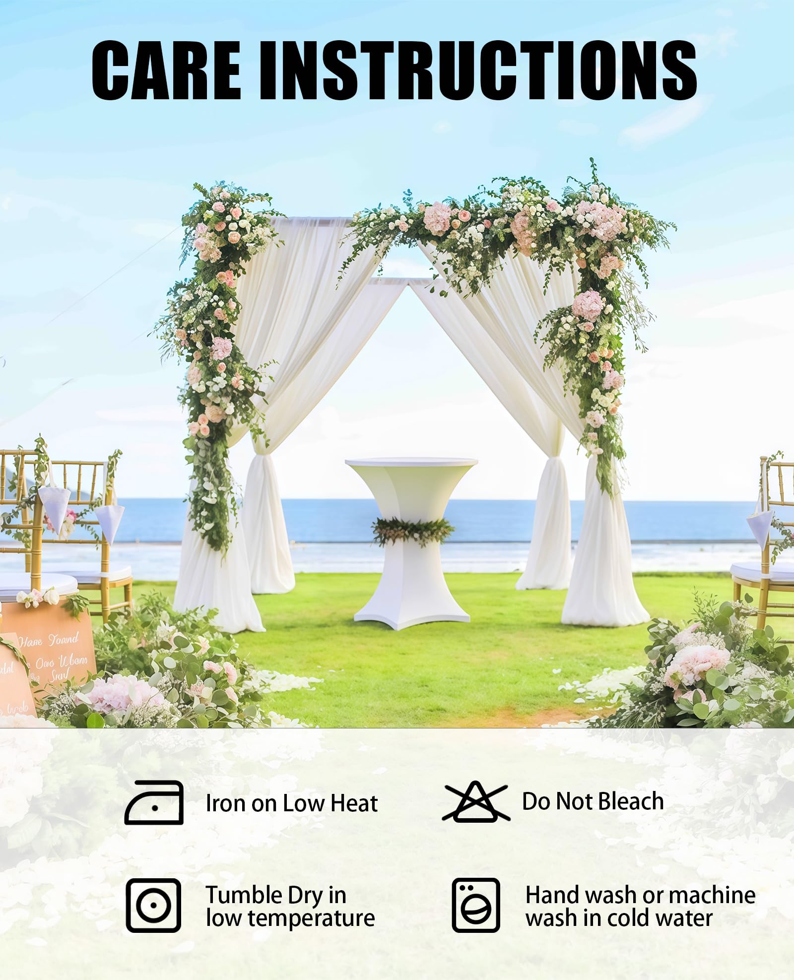 Lemict wedding banquet table setup; pristine white fabric elevates guest experience.