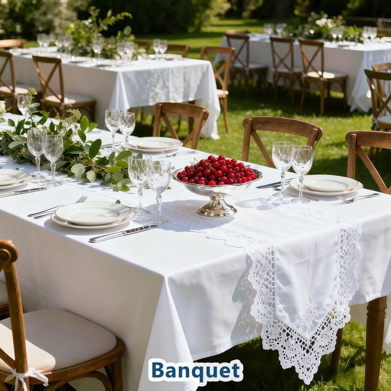 Lemict wrinkle free fabric drapes smoothly for weddings and parties.