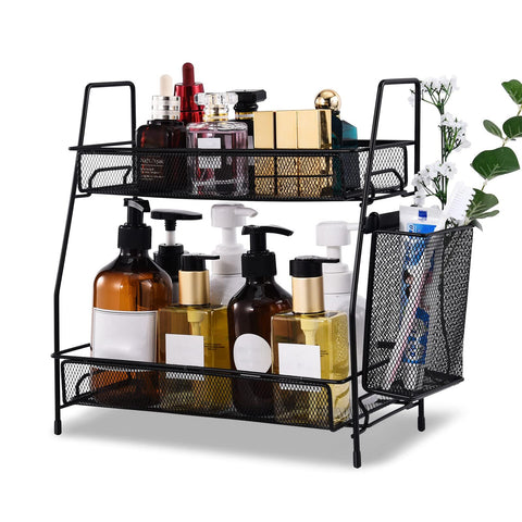 LEMIKKLE countertop organizer keeps bathroom essentials neatly within reach