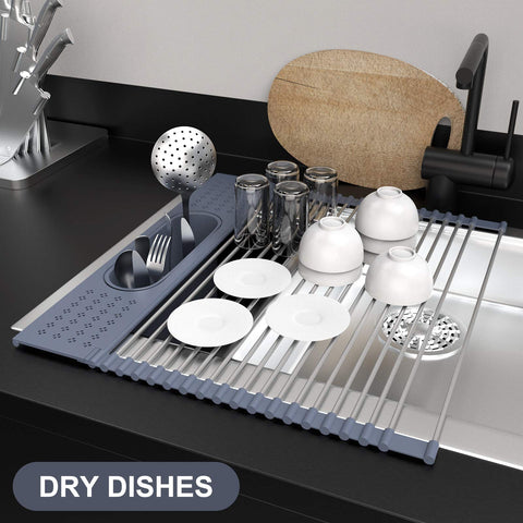LEMIKKLE SUS304 stainless steel rack stays rust-proof with heavy cookware.