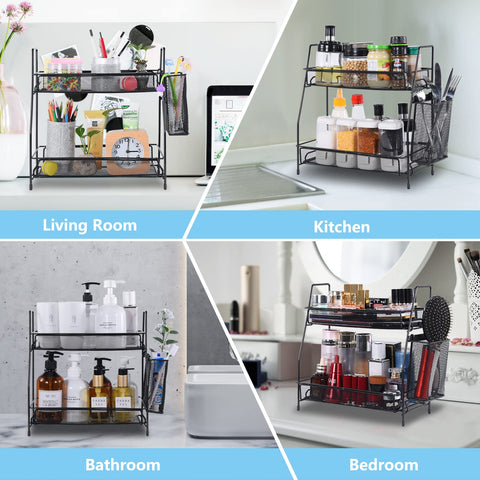 LEMIKKLE under-sink storage solution maximizes tight spaces with two levels