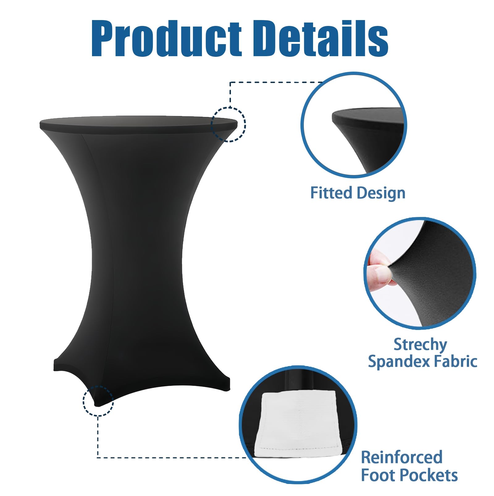 Lemict black tablecloth adds elegant ambiance to banquets.