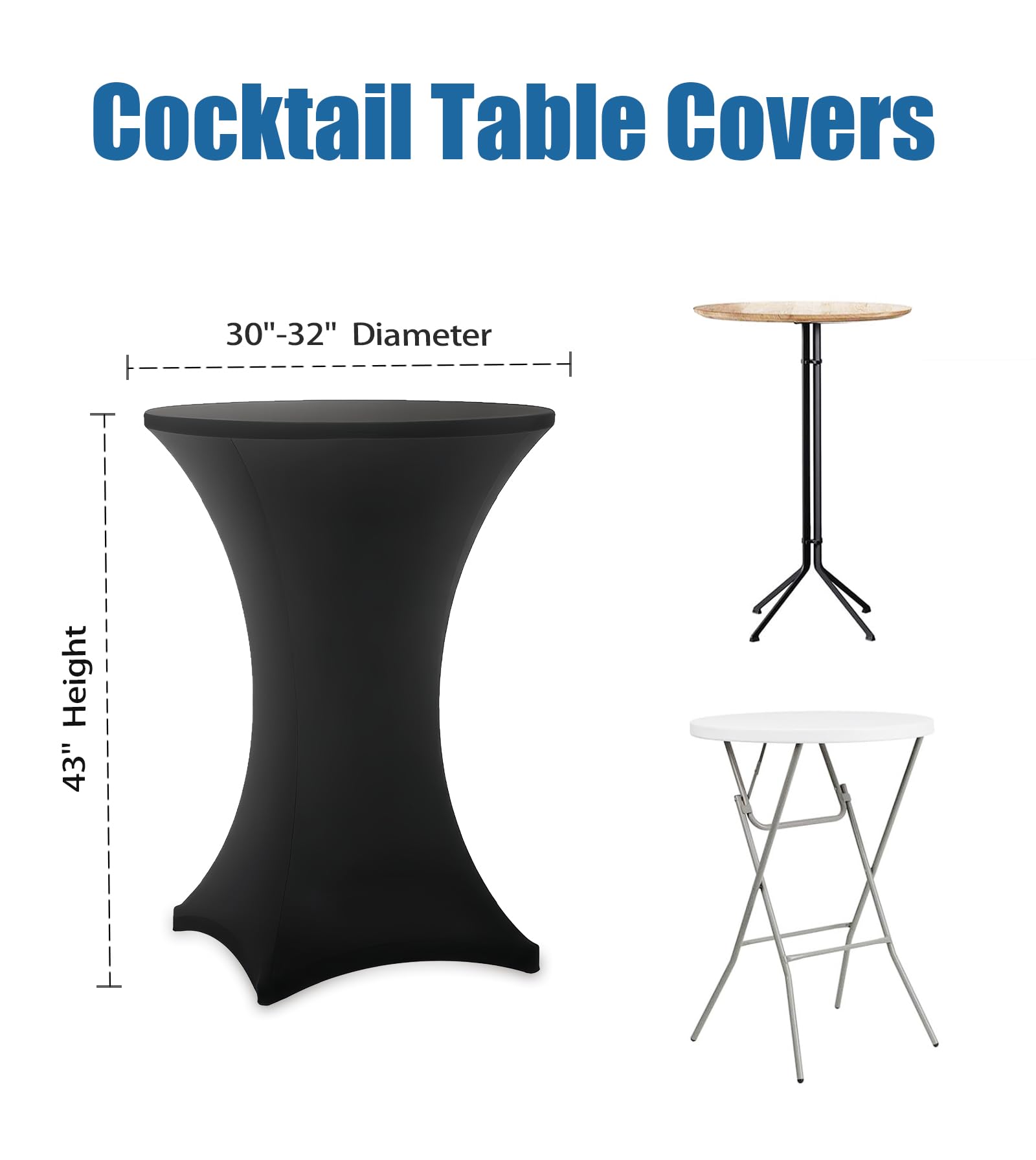 Lemict leg-pocket design holds tablecloth securely, even in wind.