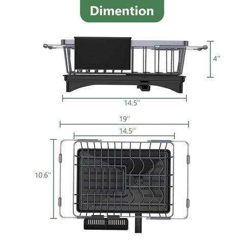 LEMIKKLE six-slot rack keeps plates and cups organized for fast drying