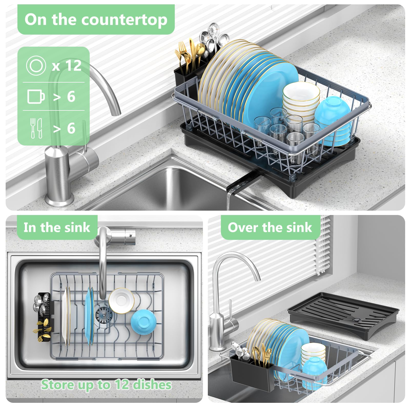 LEMIKKLE stainless steel with black coating for durable kitchen storage