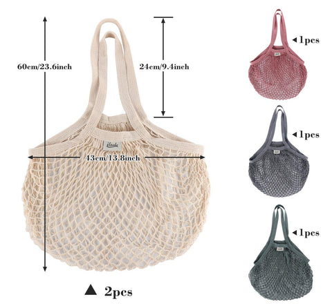 Lemonfilter beige cotton mesh bag ready for market