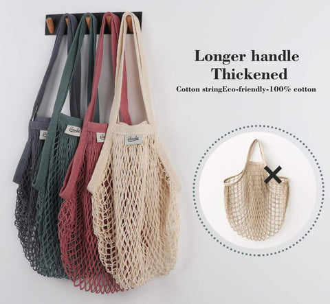 Lemonfilter forest green mesh bag filled with produce