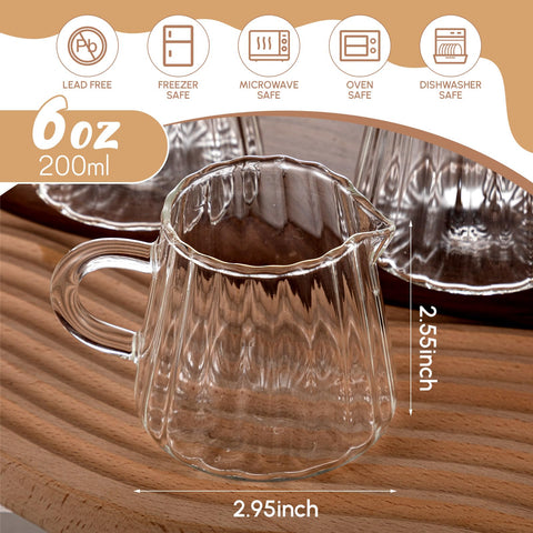 LemonRoad creamer pitcher with drip-proof spout and ergonomic handle