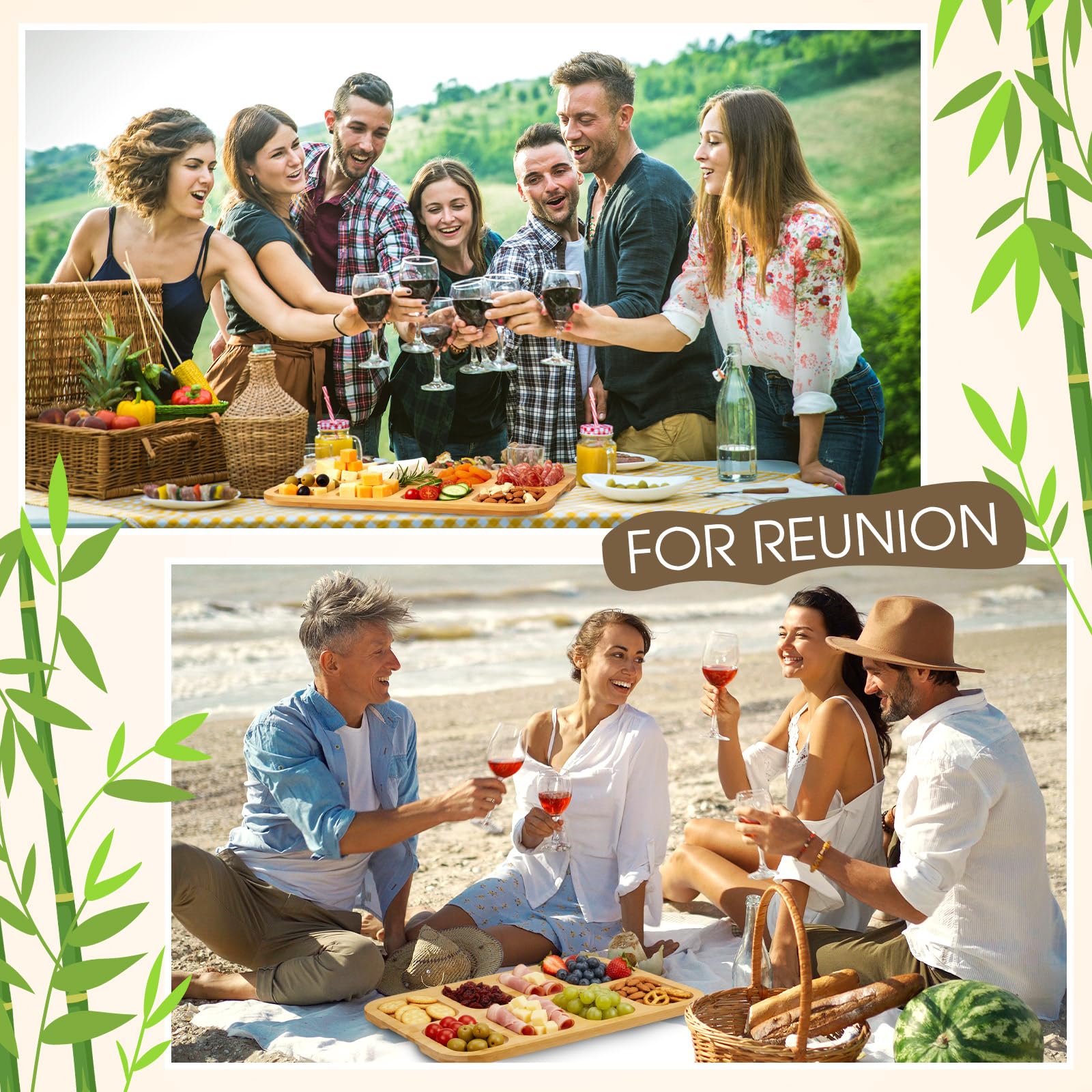 LemonRoad dual-purpose charcuterie board: chopping surface converts to a generous serving board.