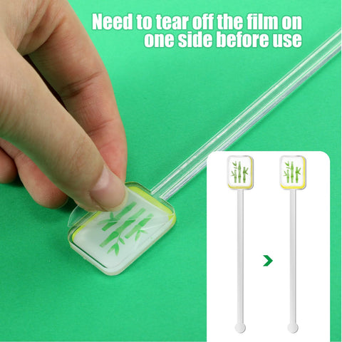 LemonRoad durable acrylic sticks withstand hot and cold beverages.