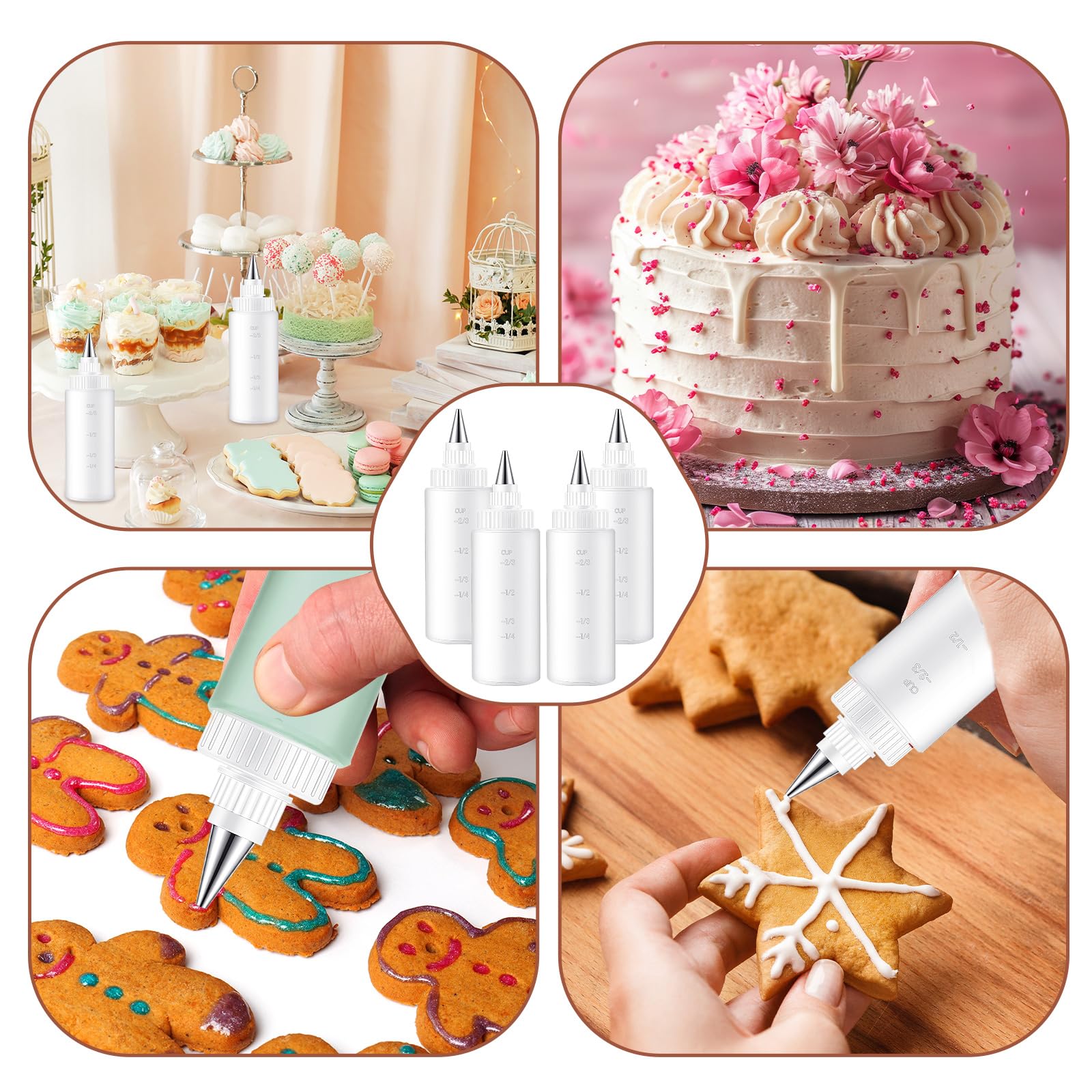 LemonRoad durable squeeze bottles designed for everyday baking tasks