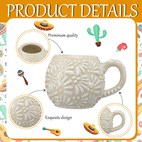 LemonRoad talavera-inspired cups add timeless pattern to table decor.