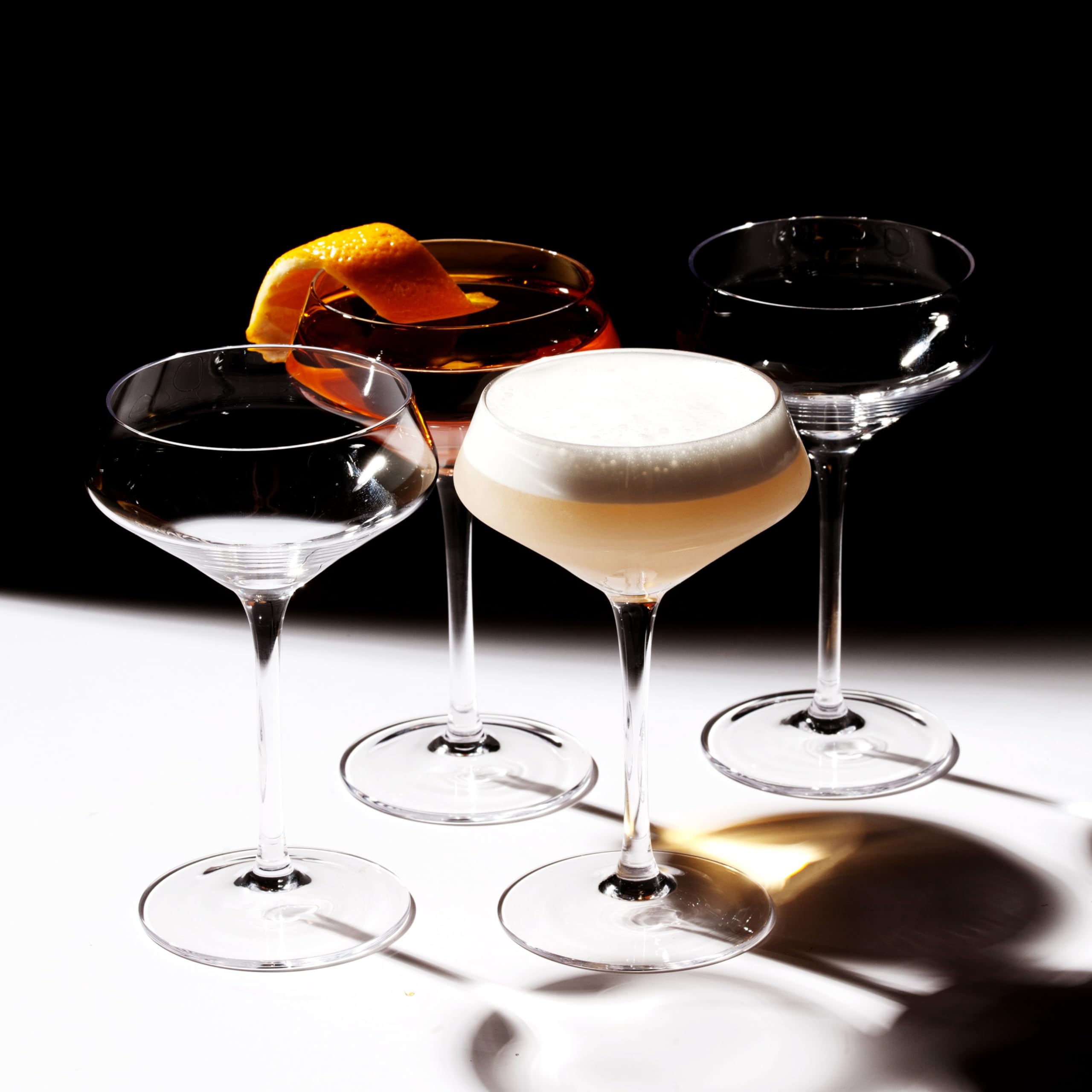 LEMONSODA classic martini glasses 6oz with crystal-clear finish for timeless entertaining.