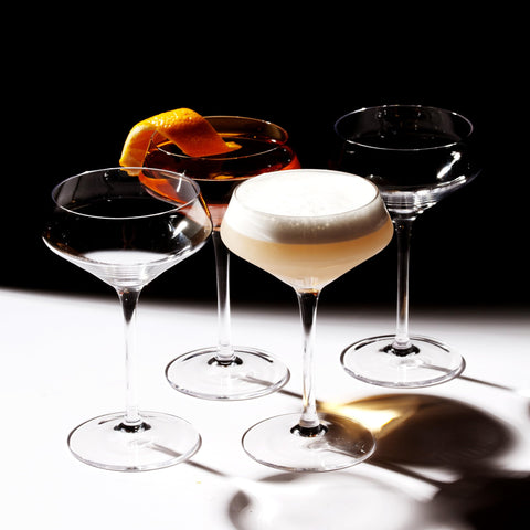LEMONSODA classic martini glasses 6oz with crystal-clear finish for timeless entertaining.