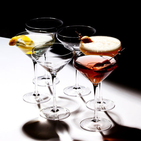 LEMONSODA crystal-clear glassware provides premium clarity for cocktails.