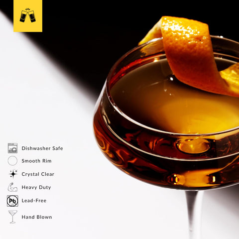LEMONSODA espresso martini 6oz glass for stylish, balanced cocktails.