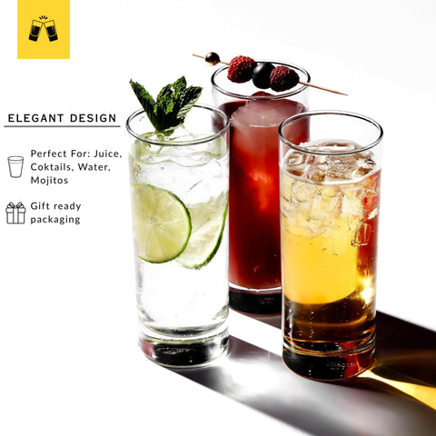 LEMONSODA highball glasses in deluxe gift box ready for gifting