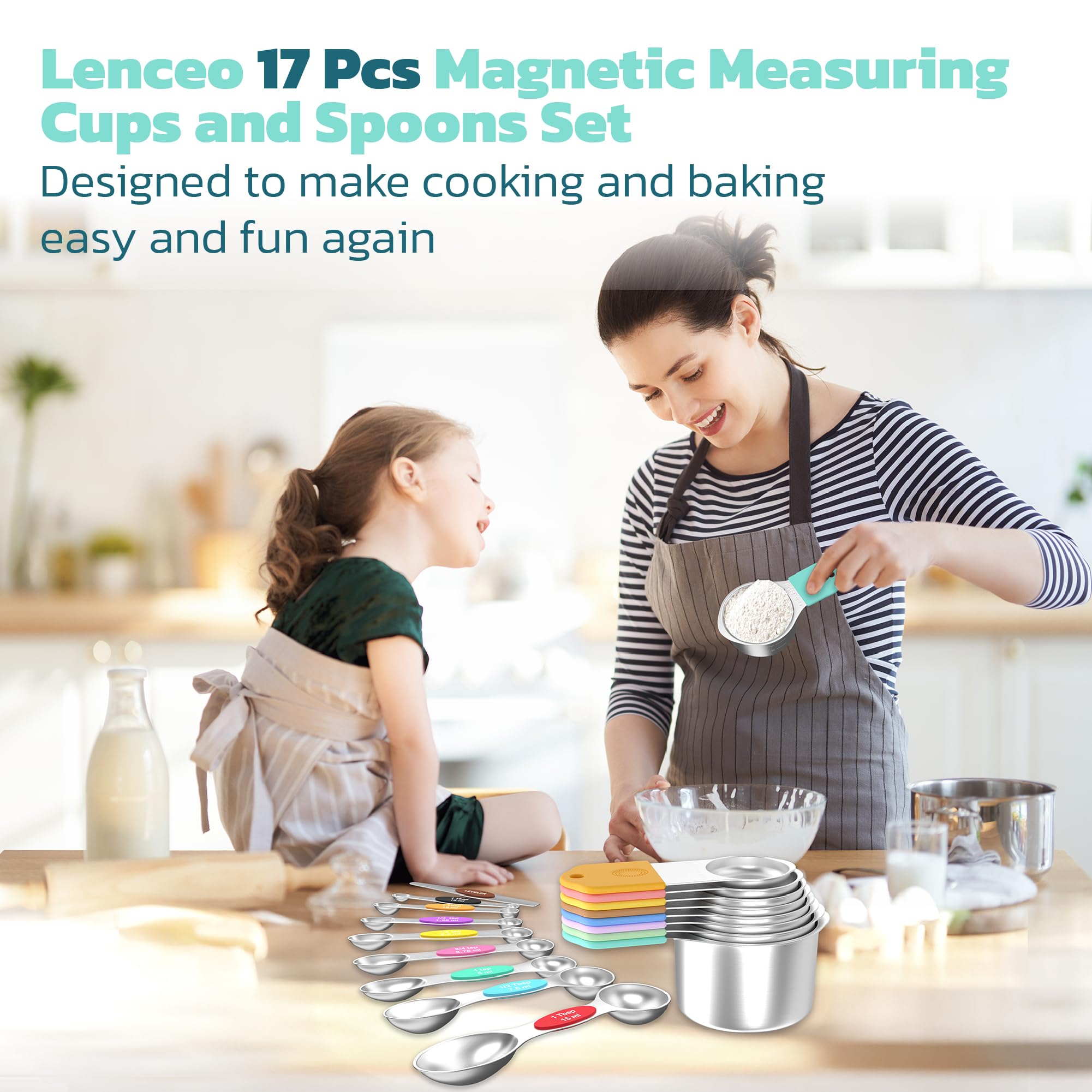 Lenceo nesting design keeps kitchen drawers neat and organized.