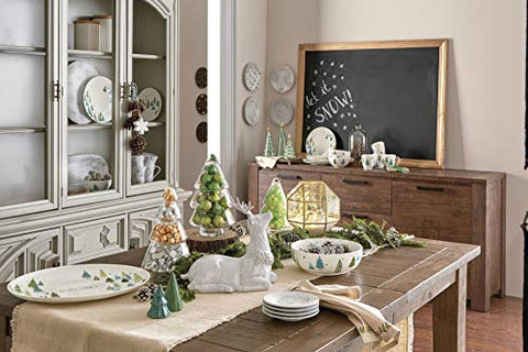 Lenox Balsam Lane with 24K gold accents enhances holiday serveware