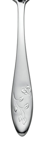 Lenox Butterfly Meadow dinner spoon close-up, versatile for soups and sides.