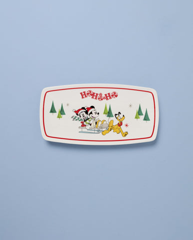 Lenox Disney hors d oeuvres tray porcelain close-up highlights craftsmanship