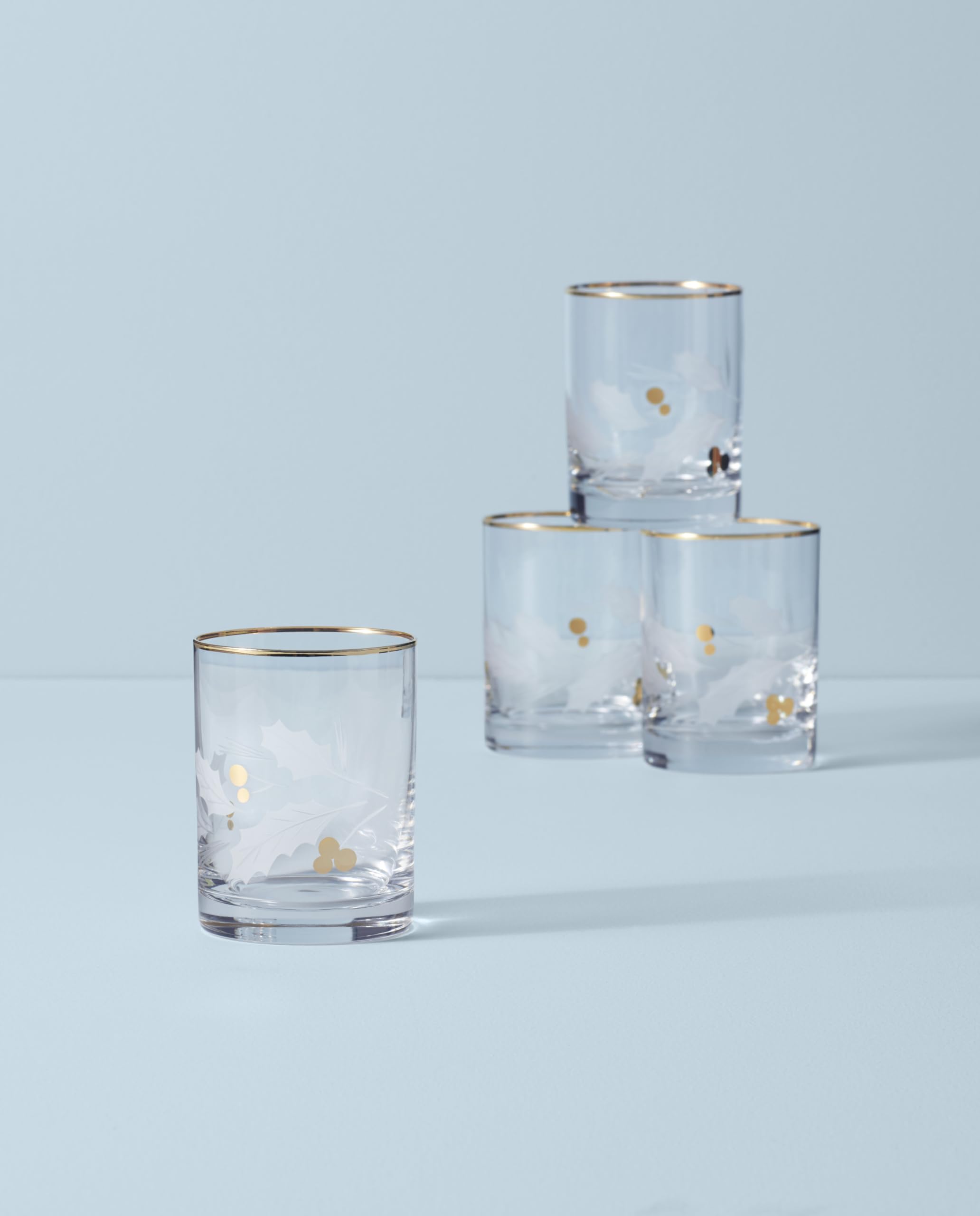 Lenox double old fashioned glass, 12oz capacity, ideal for cocktails and spirits.