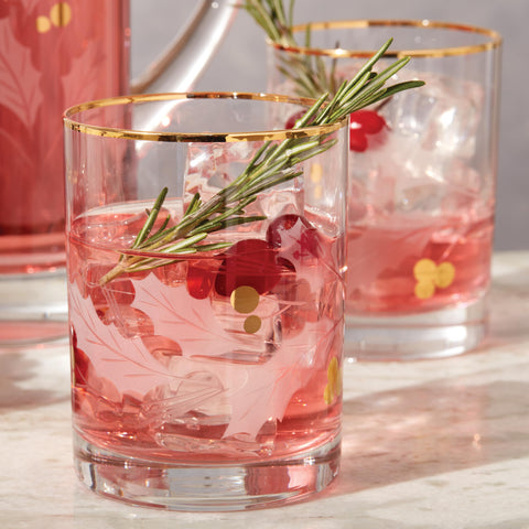 Lenox gold rim detail elevates holiday entertaining with refined shine.