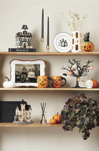 Lenox Halloween cookie jar doubles as a charming shelf accent