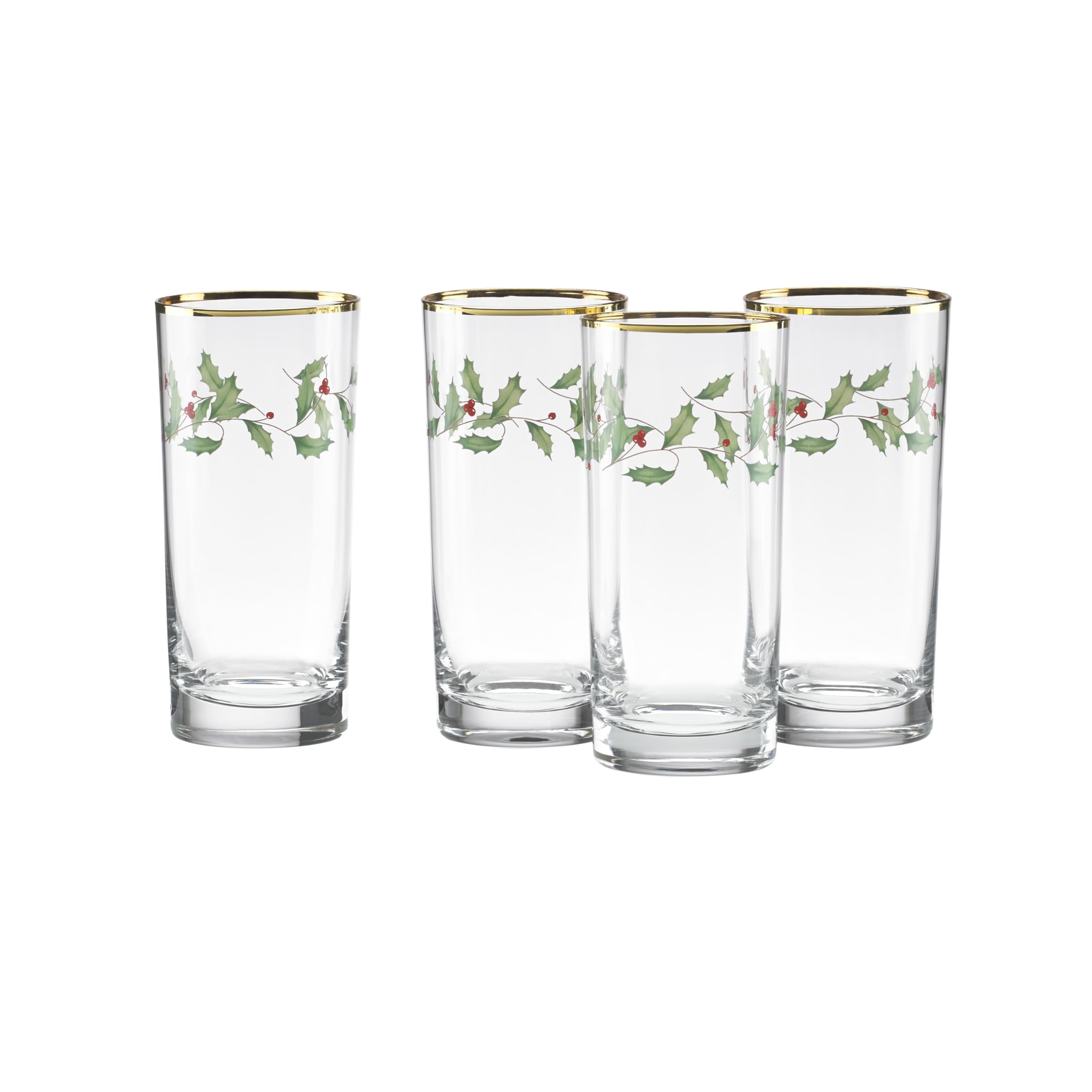Lenox highball glass gold rim close-up showcasing luxury detail.