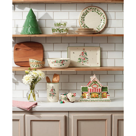 Lenox Holiday Bakeshop cupcake dish table-ready for holiday gatherings.