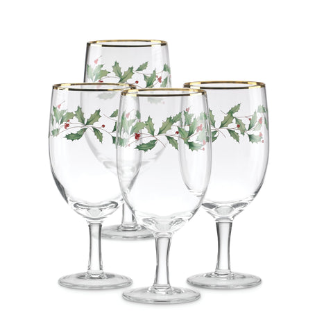 Lenox Holiday 14-ounce glass for chilling beers and festive refreshments.