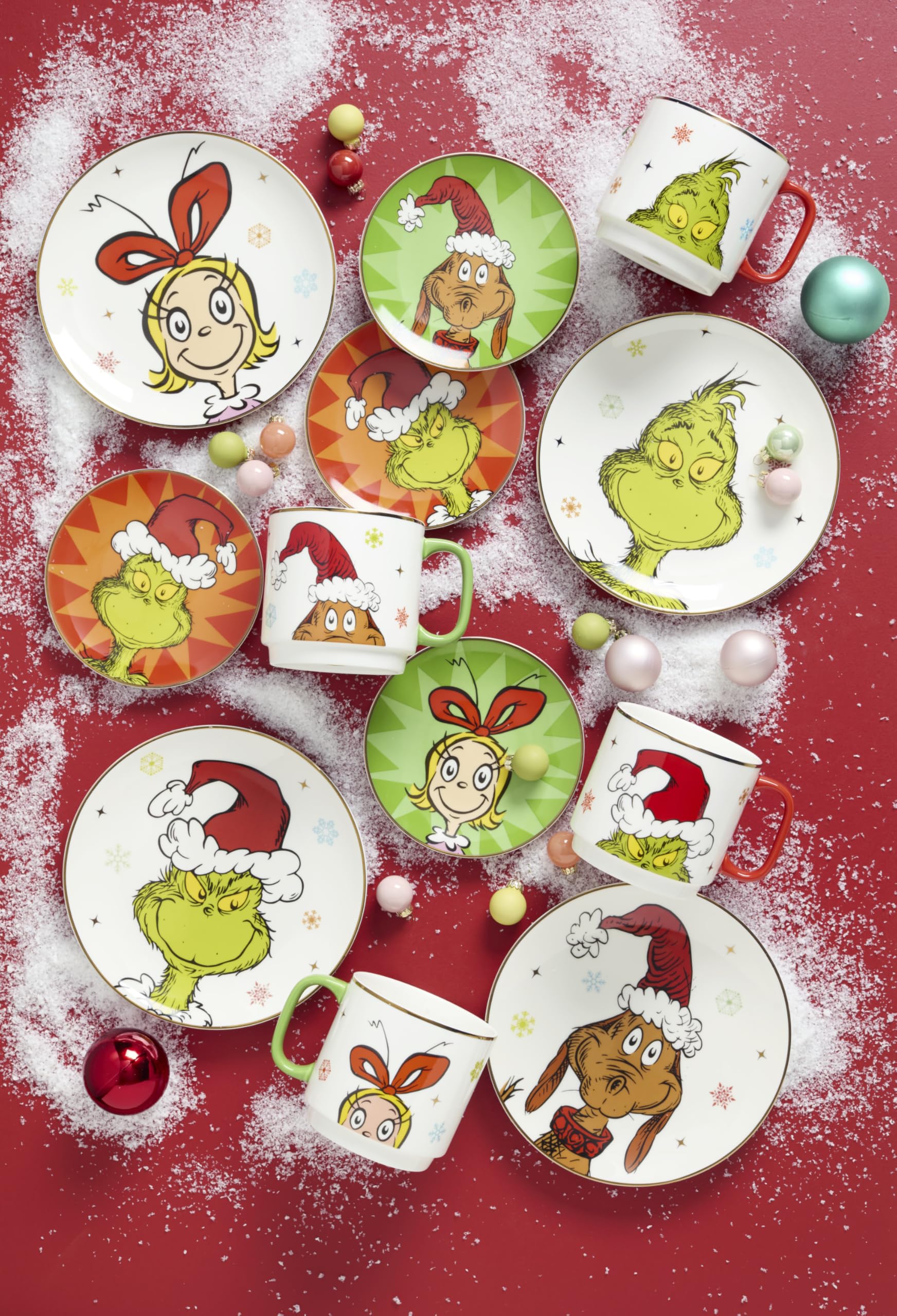 Lenox Merry Grinchmas accent plate dinner-tabletop, elevates holiday entertaining.