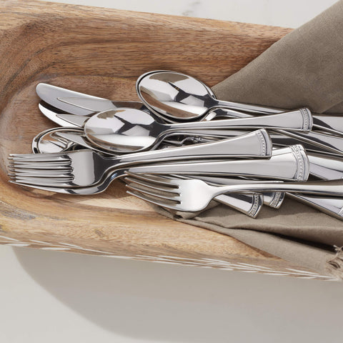 Mirror finish on Lenox Portola flatware adds festive shine