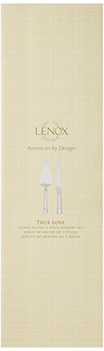 Lenox True Love cake server with interlaced hearts for graceful cake serving