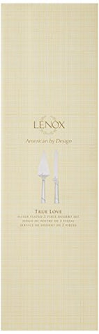 Lenox True Love cake server with interlaced hearts for graceful cake serving