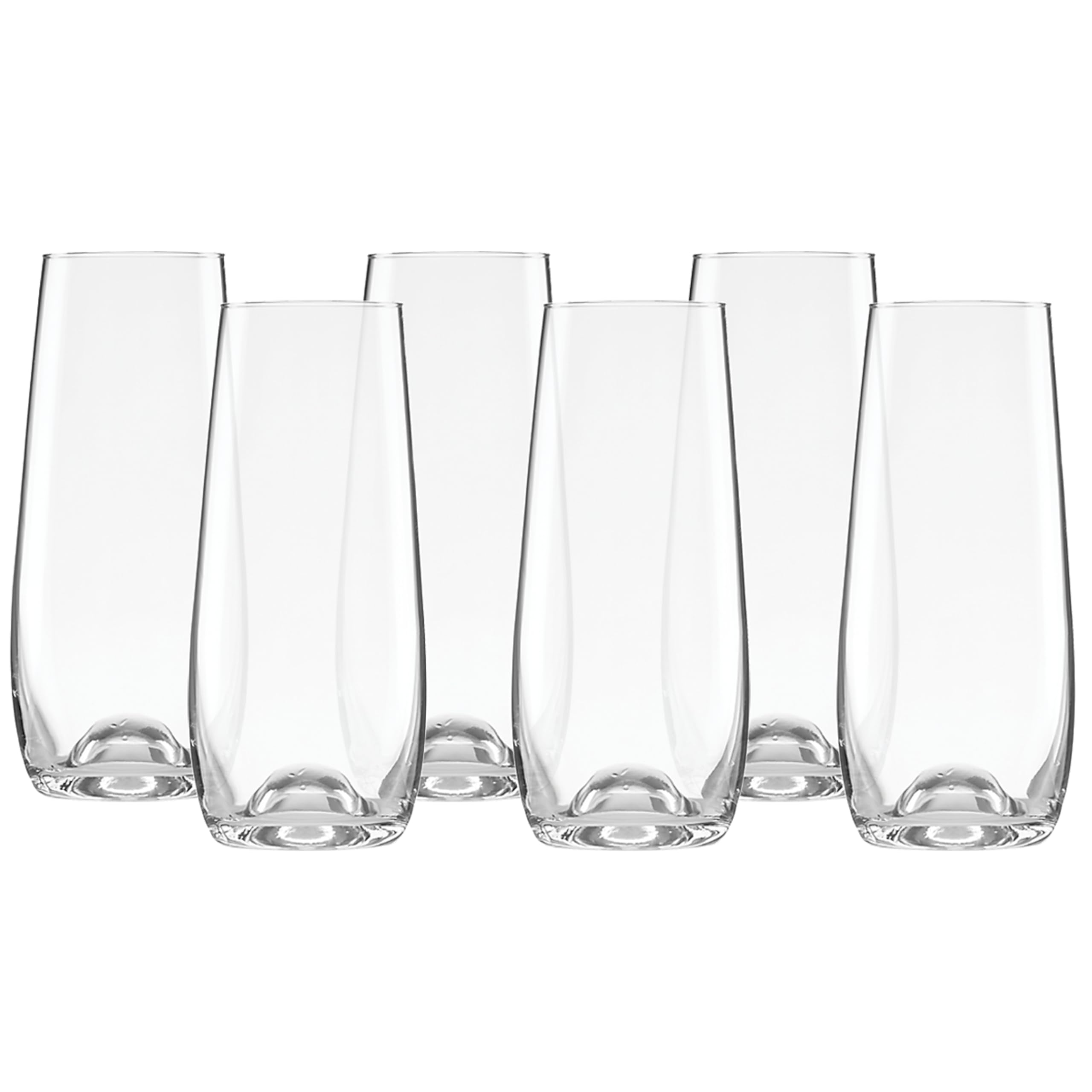 Lenox Tuscany Classics stemless flute set with six glasses for elegant toasts