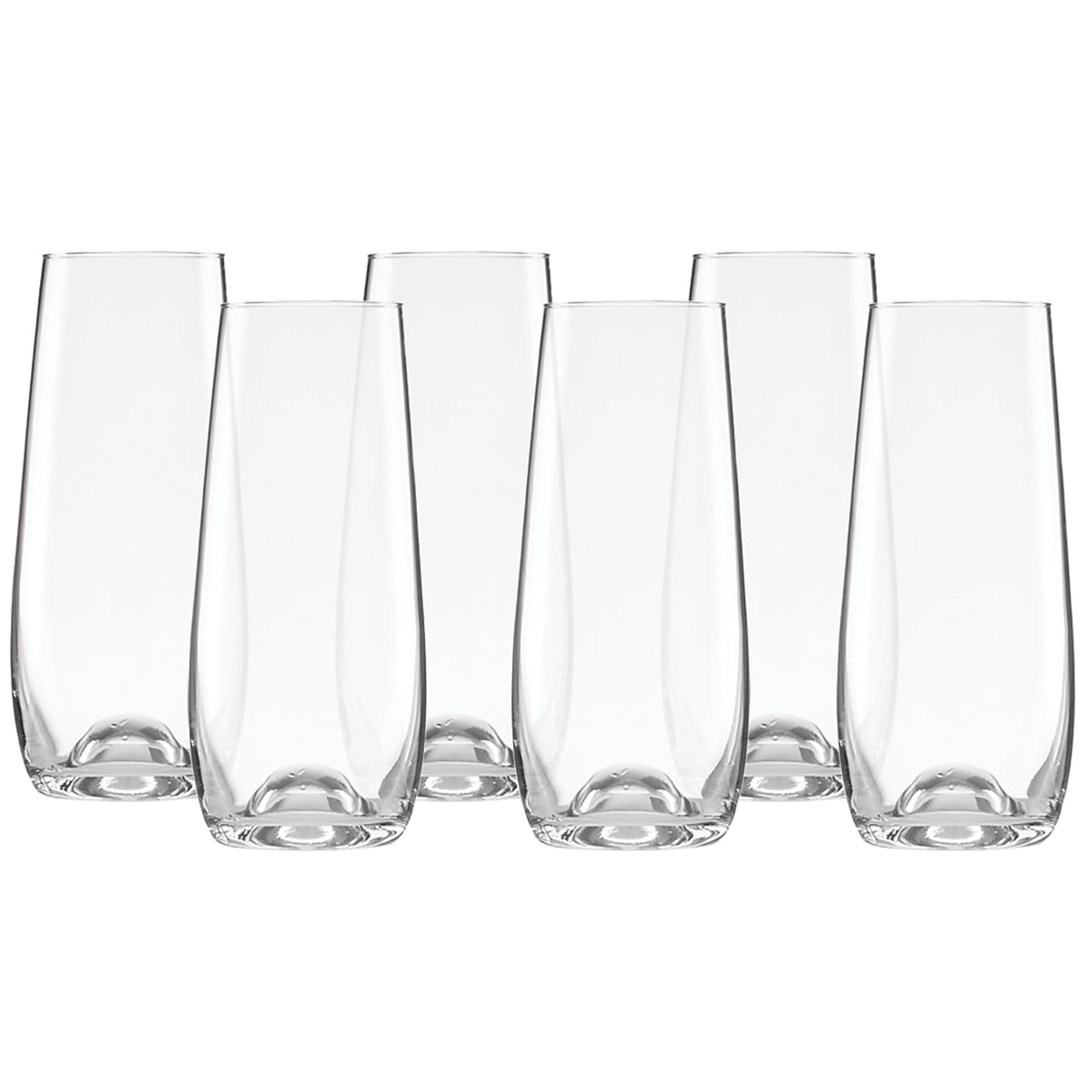 Lenox Tuscany Classics stemless flute set with six glasses for elegant toasts