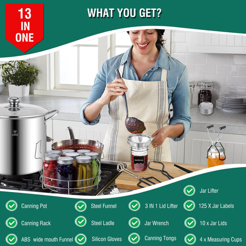 LEONICE 3-in-1 lid lifter helps lift and handle jar lids safely