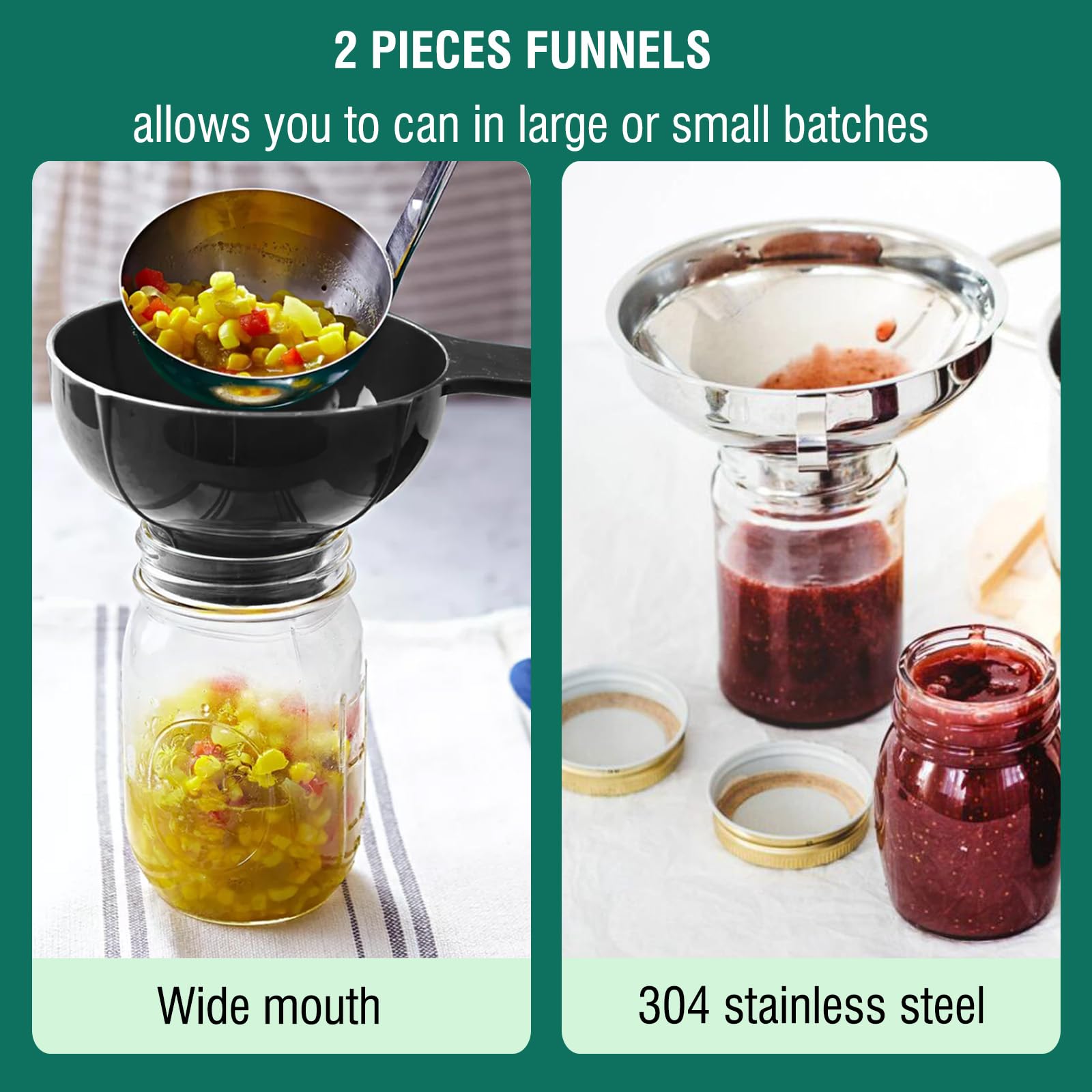 LEONICE ladle designed for controlled transfer of hot canning liquids