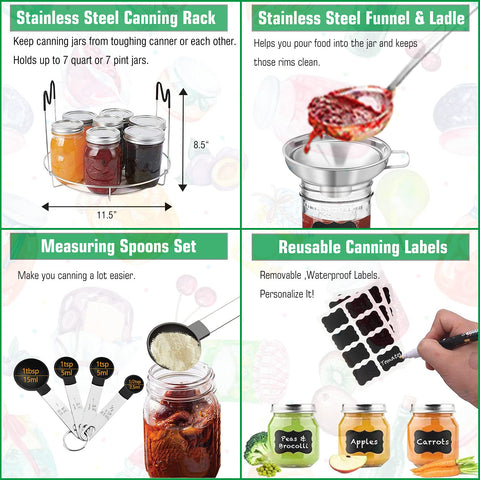 LEONICE funnel aids smooth, mess-free filling of jars.