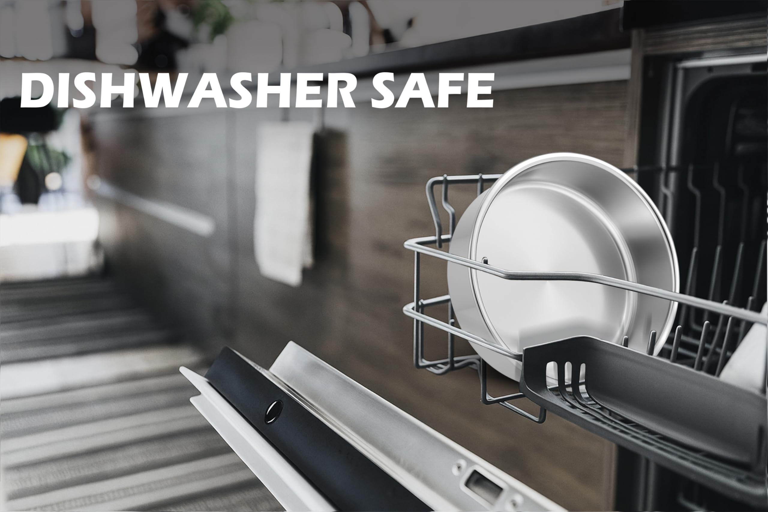 Leonyo 6in round cake pans, dishwasher safe for easy cleaning.