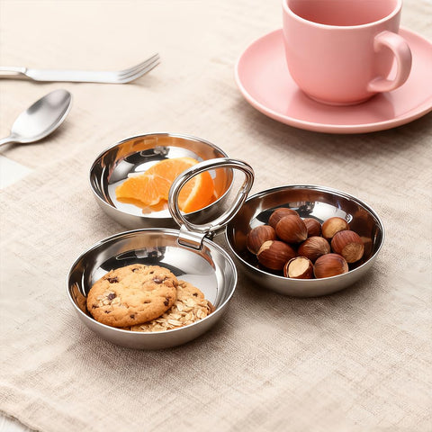 Leopacat 3-in-1 fruit bowl assembled for compact storage.