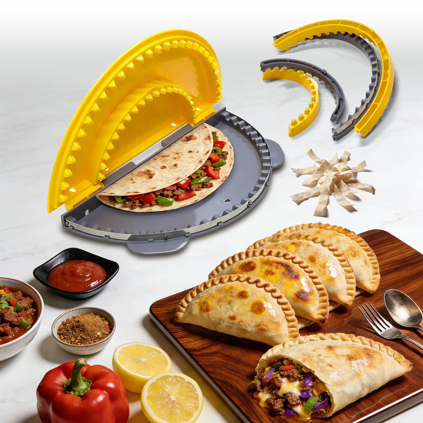 Leopacat foldable design tortilla press compact for easy storage
