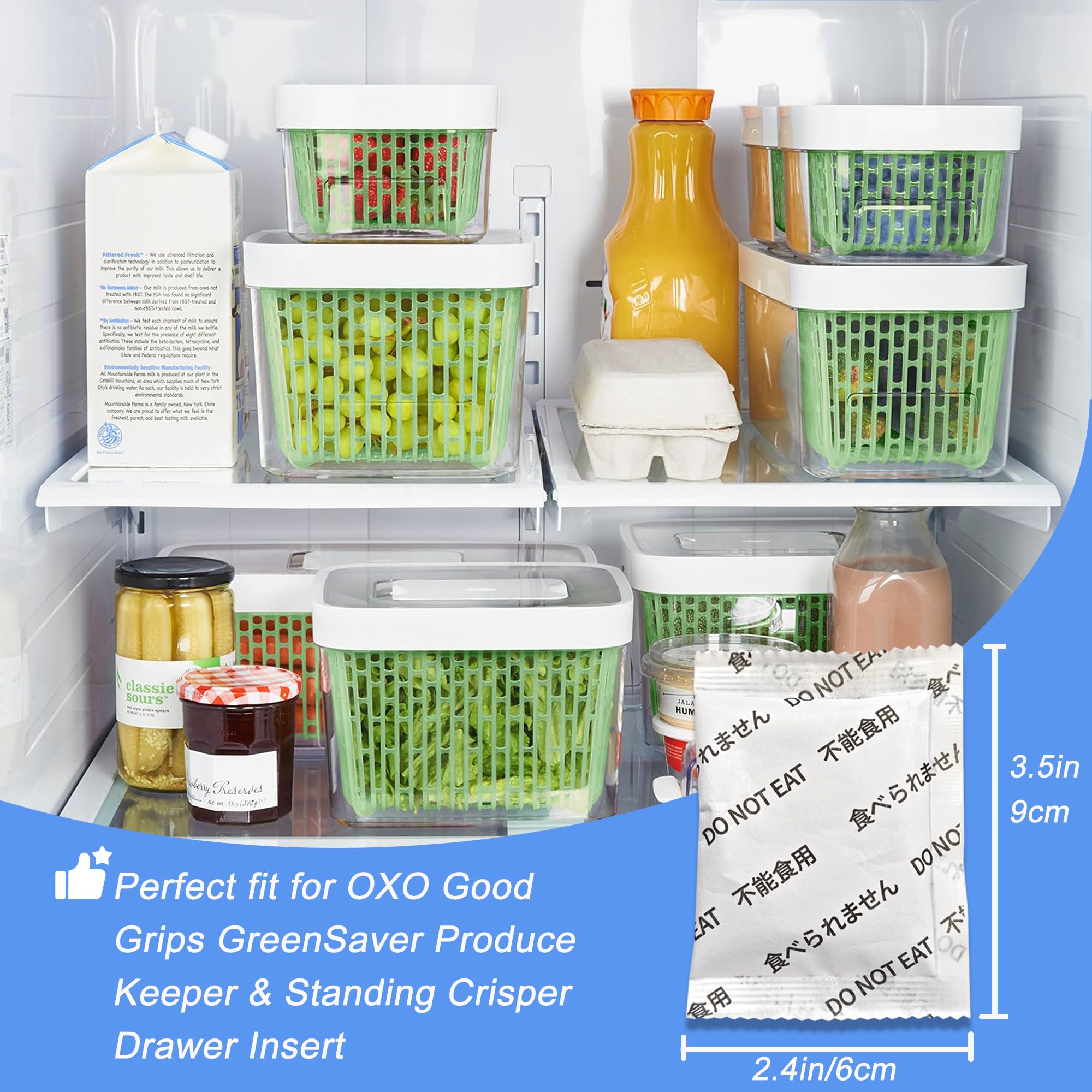 LeoTube GreenSaver-compatible filter kit shown for extended produce freshness.
