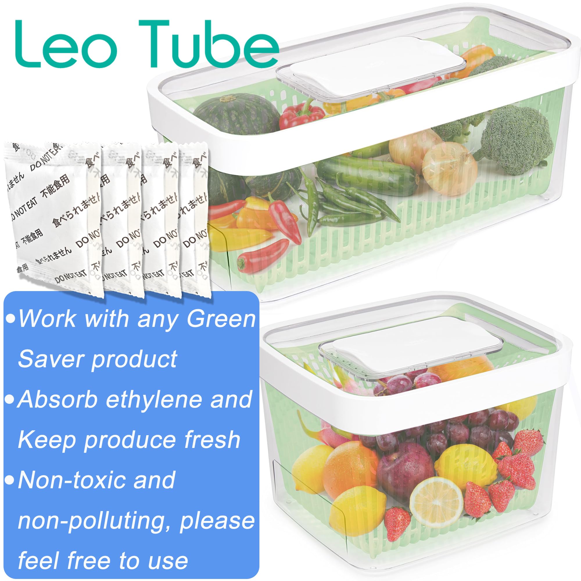LeoTube packaging and components for easy replacement in home fridges.