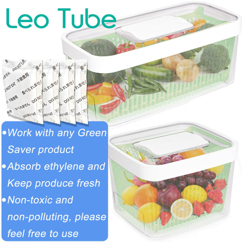 LeoTube packaging and components for easy replacement in home fridges.