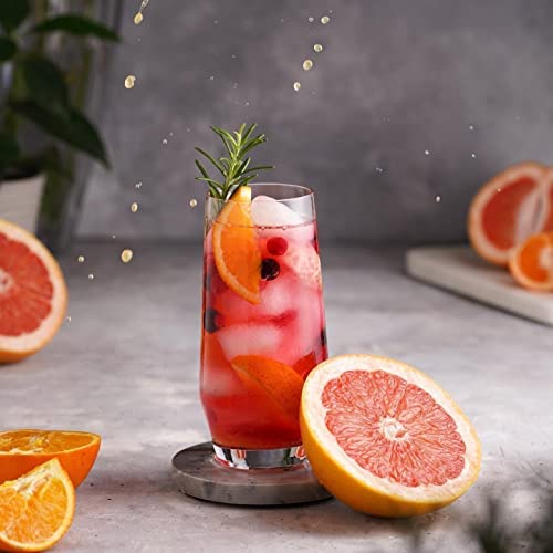 Le'raze crystal-clear glass shines under dining-room lights.