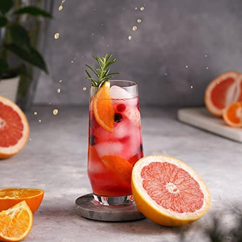 Le'raze crystal-clear glass shines under dining-room lights.